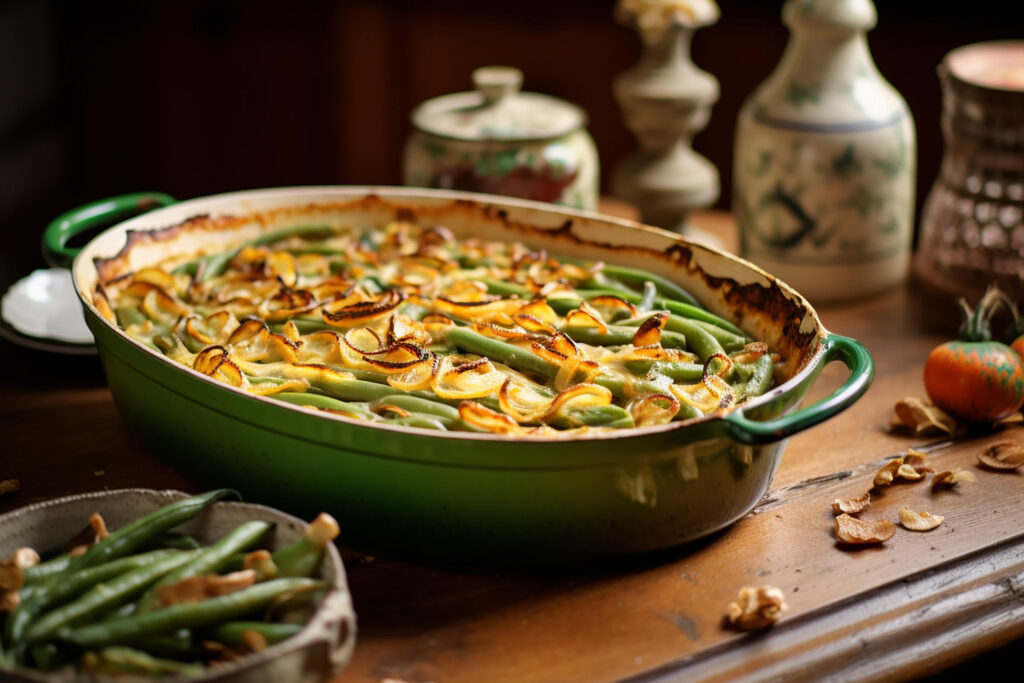 Green Bean Casserole with Cream of Chicken