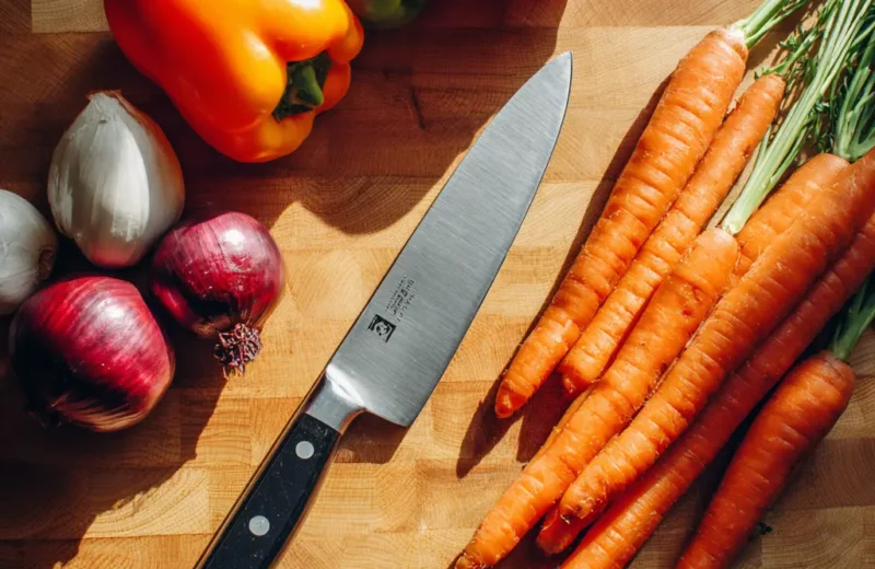 A_modern_kitchen_scene_with_a_chefs_knife