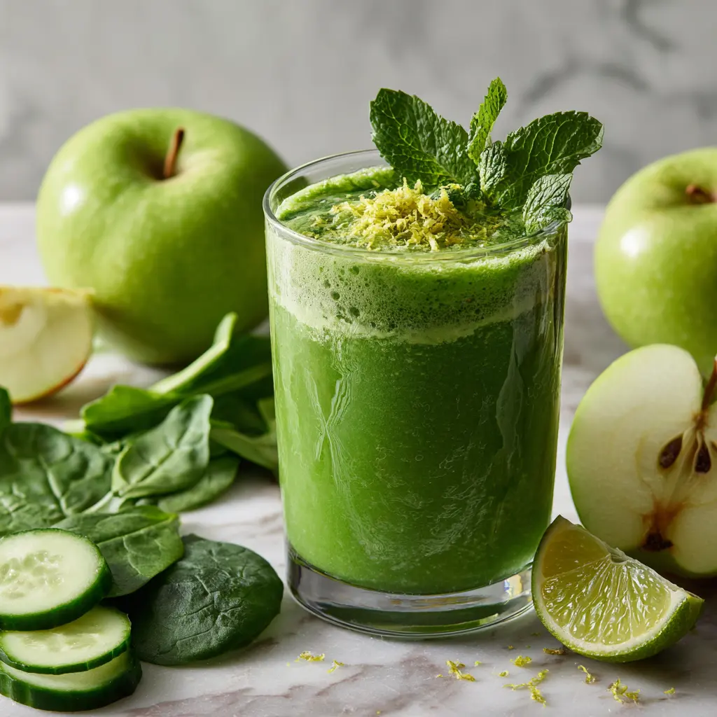 green smoothie – easy and healthy breakfast recipe