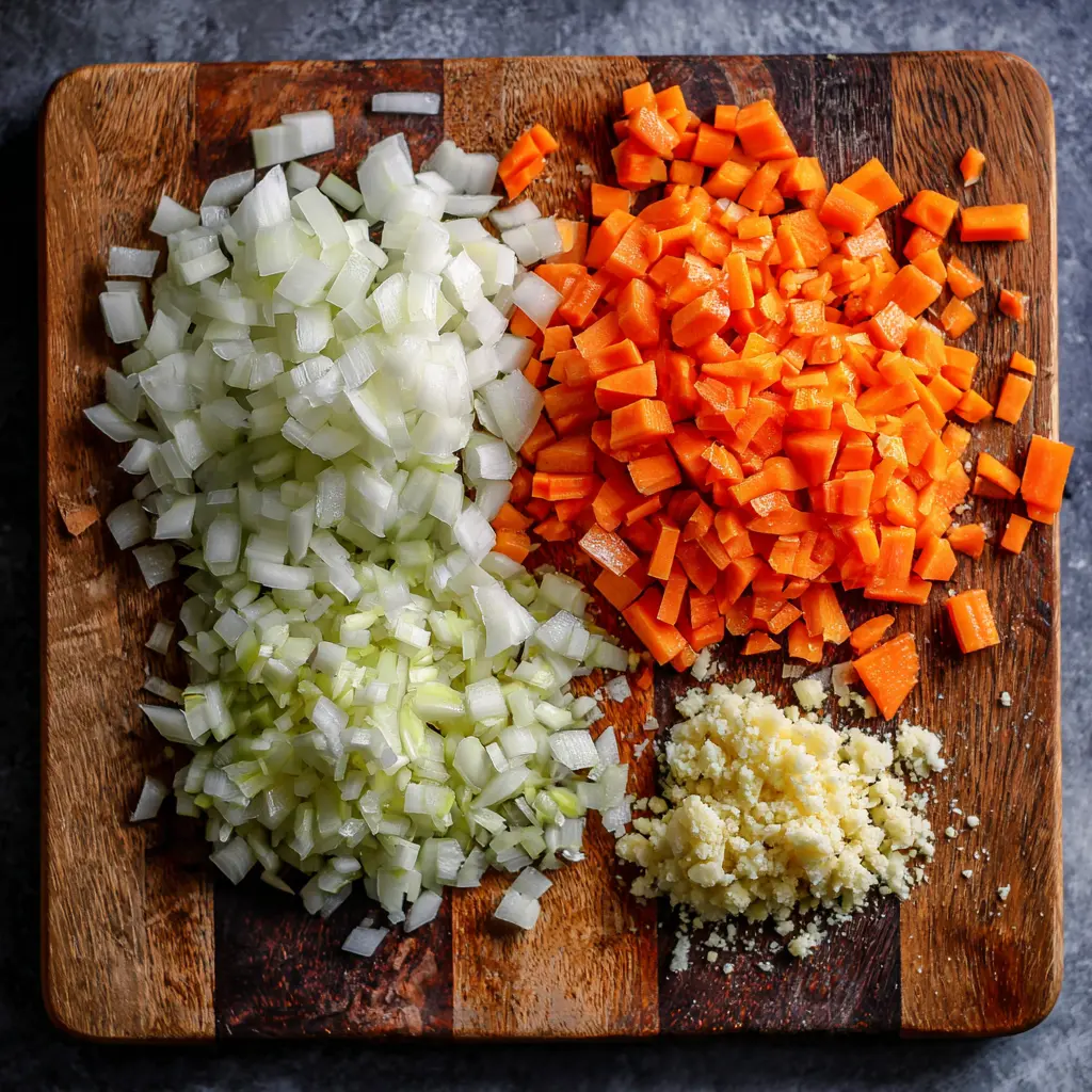down_view_of_a_cutting_board_showing_neatly