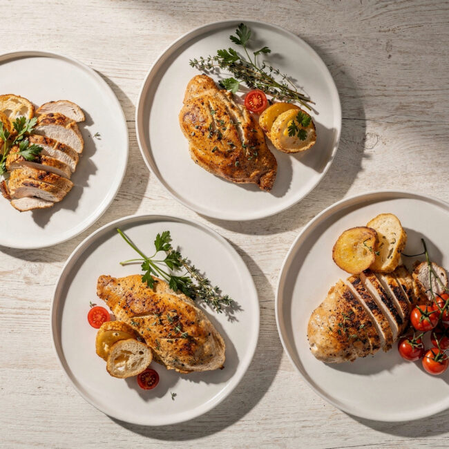 A beautifully seared boneless chicken breast recipe resting in a fragrant sage and white wine pan sauce.