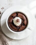 A delicious mug brownie recipe with a fudgy center and crackly top, ready to enjoy.