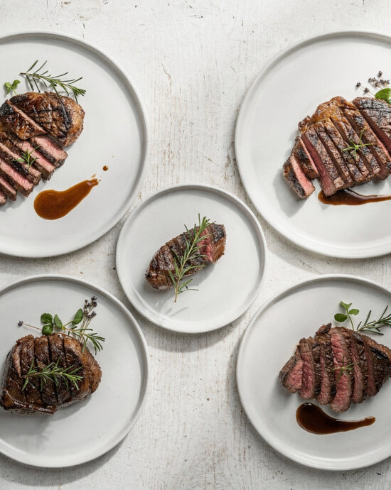 The perfect skillet sear on our favorite steak recipes, captured in warm natural light.
